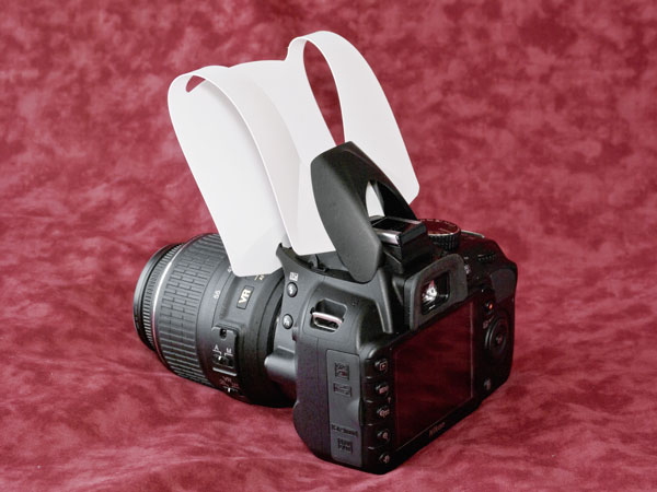 Nikon D3100 ストロボディフューザー装着状態２