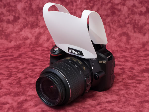 Nikon D3300 ストロボディフューザー装着状態１