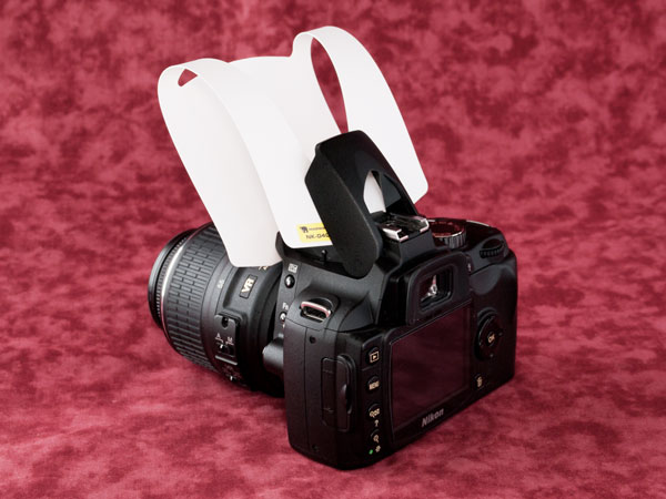 Nikon D60 ストロボディフューザー装着状態２
