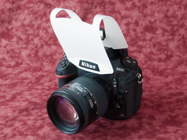 Nikon D800 ストロボディフューザー装着状態１