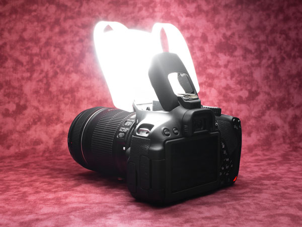 Canon EOS Kiss X6i ストロボディフューザー装着状態２